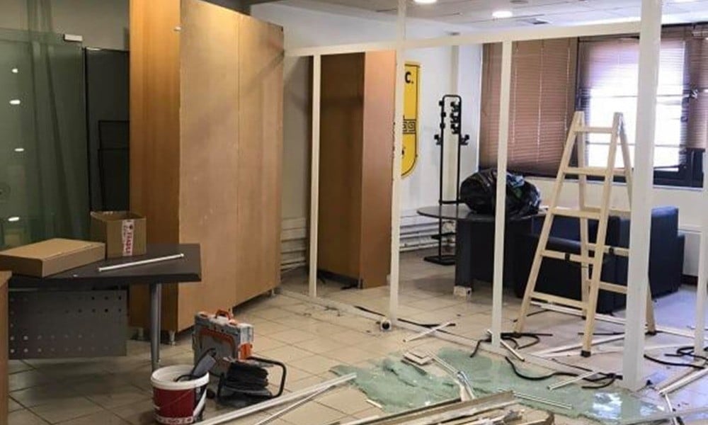 Άρης: Άρχισαν τα έργα σε γραφεία, μπουτίκ και «Βικελίδης» (vid+pics)