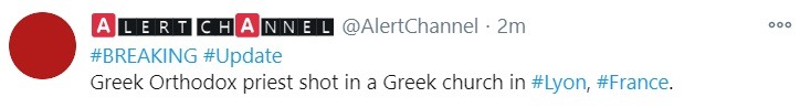 Πυροβόλησαν έναν ελληνοθρόδοξο ιερέα σε εκκλησία της Λιόν στην Γαλλία.
