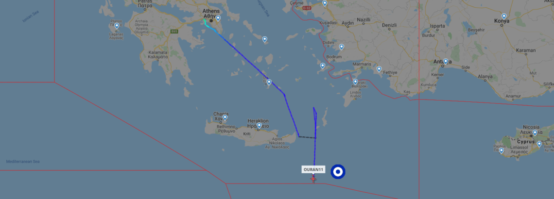 Eλληνοτουρκικά: Mεγάλη ήταν η κινητικότητα σήμερα στο Αιγαίο και την Ανατολική Μεσόγειο.