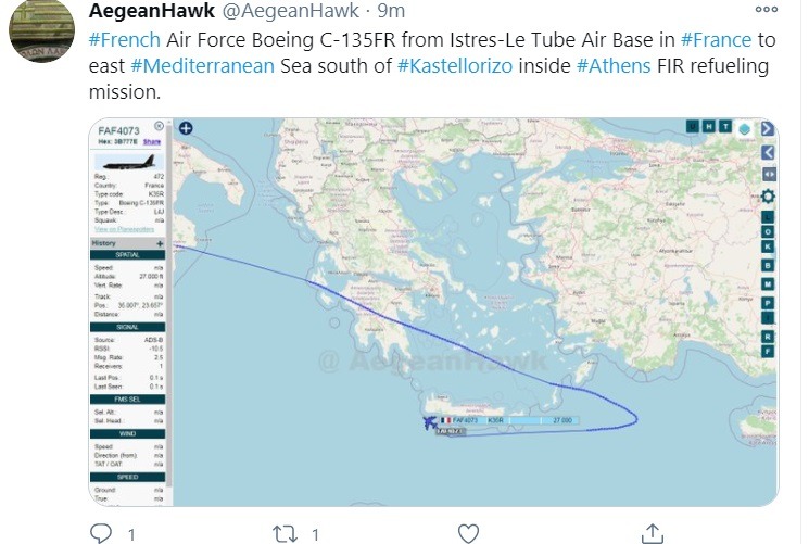 Ελληνοτουρκικά: Συγκεκριμένα μοτίβα και σχέδια πτήσεις φαίνεται πως ετοιμάζουν εδώ και καιρό οι Γάλλοι.