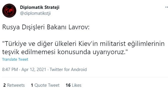 Λαβρόφ: Προειδοποιούμε την Τουρκία για τις κινήσεις της, δήλωσε την Δευτέρα ο Ρώσος υπουργός Εξωτερικών.