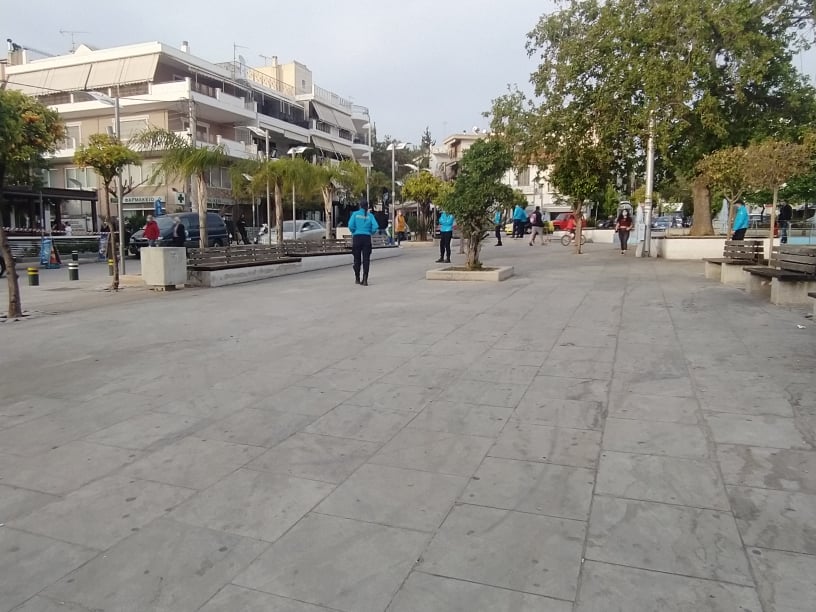 Υμηττός: Η εικόνα στην κεντρική πλατεία και σ