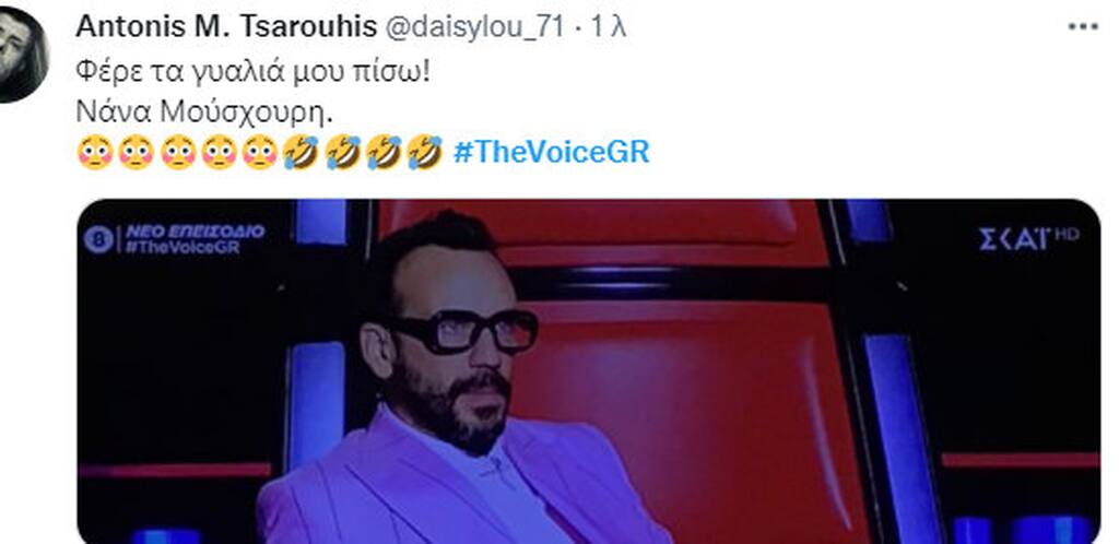 The Voice: Ο Μουζουράκης ντύθηκε στα ροζ και το Twitter έκανε πάρτι! (pics)