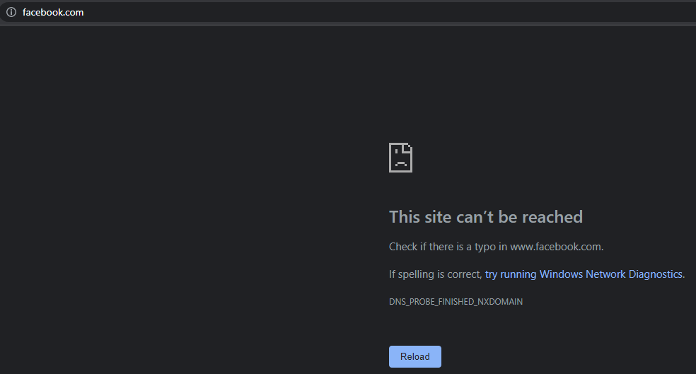 Facebook 404 error page