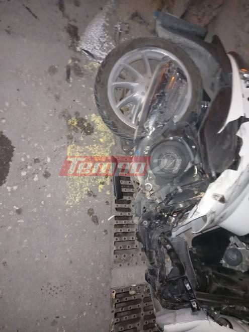 Πάτρα: Σοκαριστικό τροχαίο με δύο σοβαρά τραυματίες (pics)
