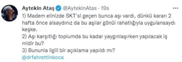 Σάλος έχει ξεσπάσει στην Τουρκία καθώς διαπιστώθηκε ότι για τον κορονοϊό χορηγούνται σκευάσματα των οποίων η ημερομηνία έχει λήξει!