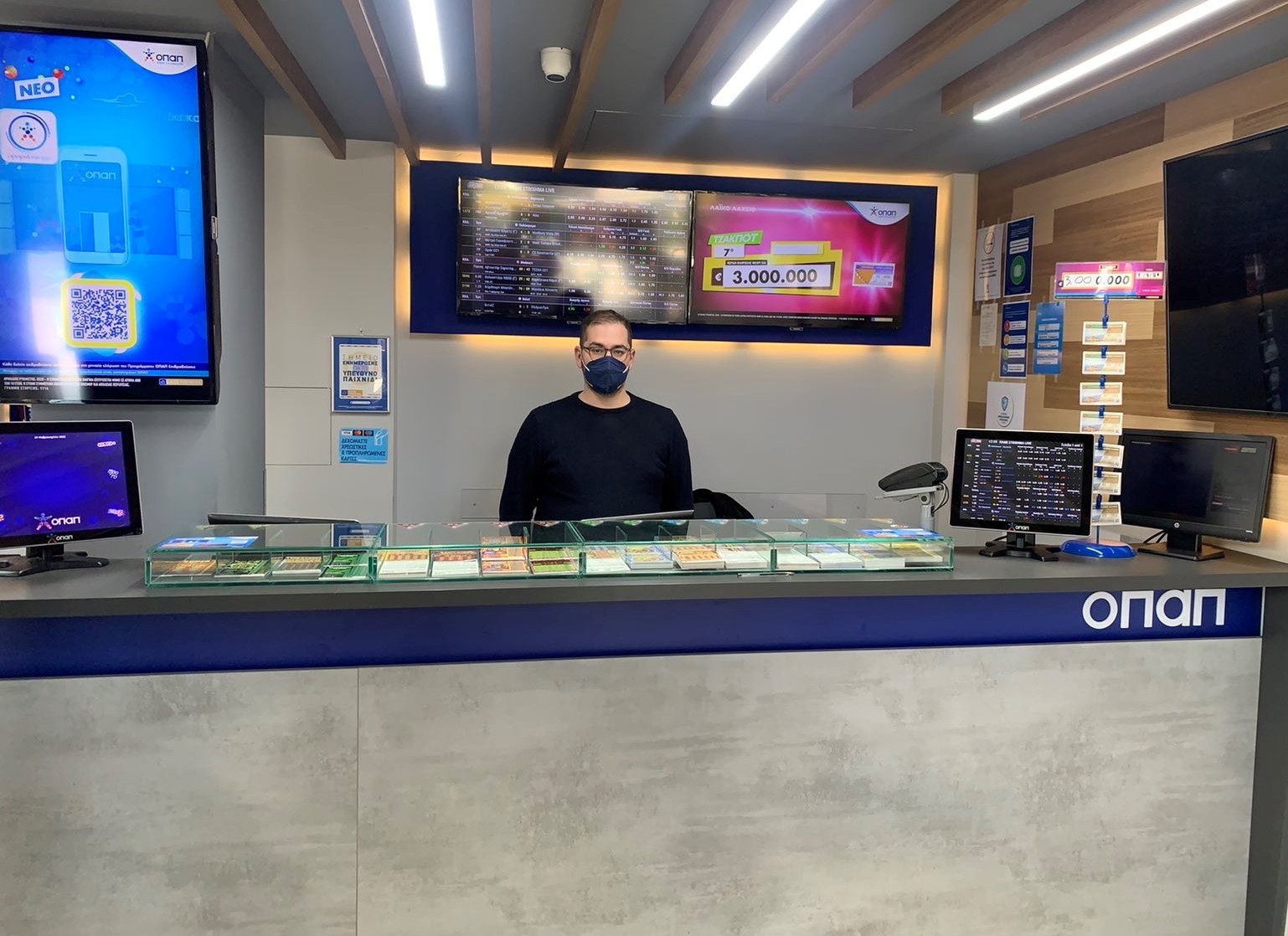 Στον ρυθμό του Παναθηναϊκός-ΑΕΚ τα καταστήματα ΟΠΑΠ