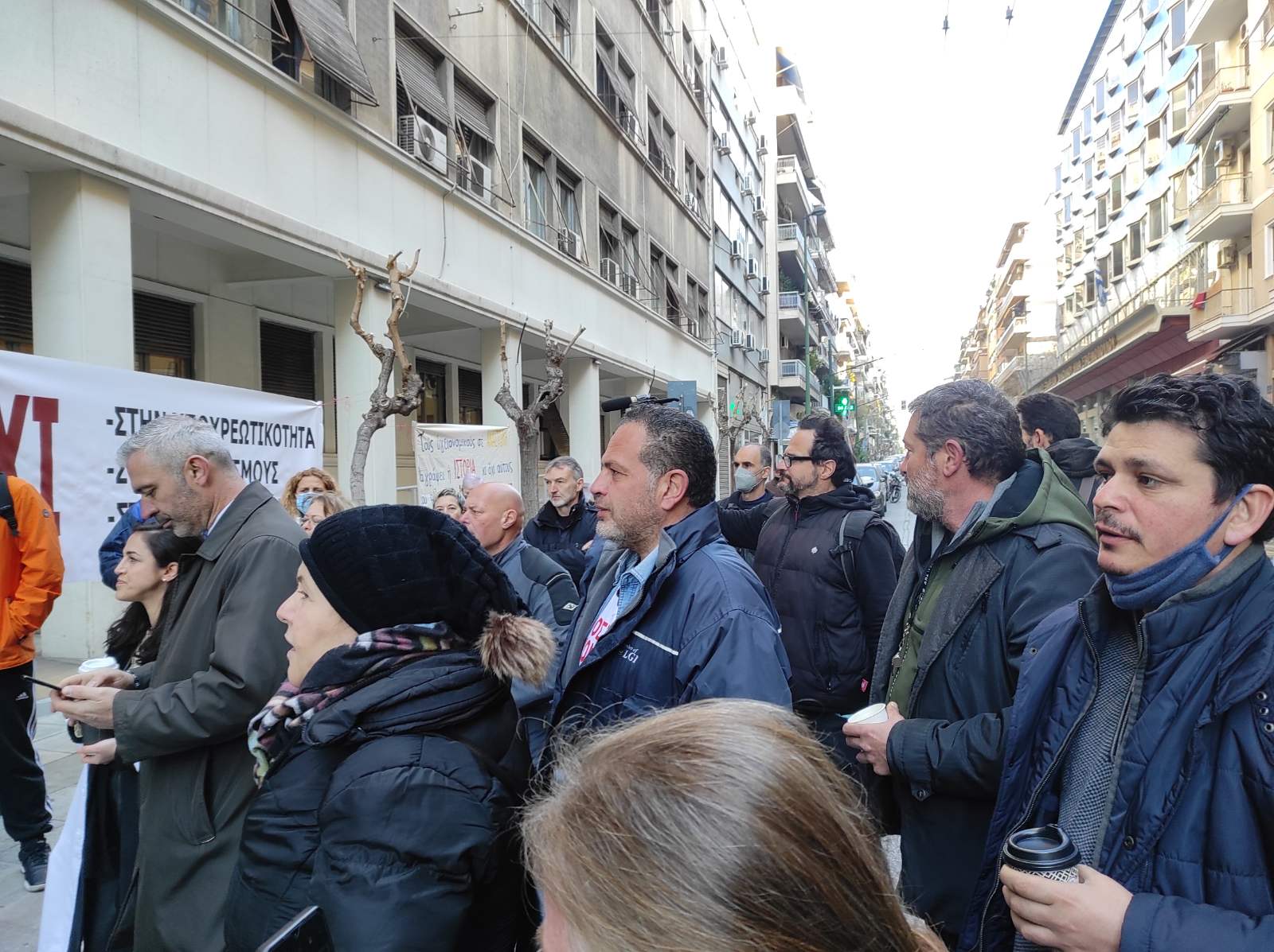 Συγκέντρωση διαμαρτυρίας υγειονομικών κατά της υποχρεωτικότητας