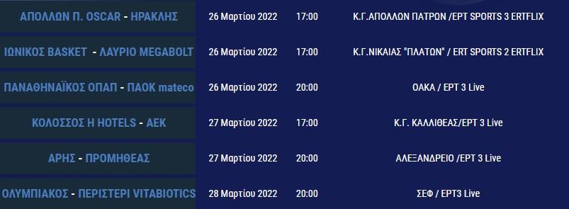 Basket League: Δυνατές αναμετρήσεις με το Παναθηναϊκός – ΠΑΟΚ να ξεχωρίζει!