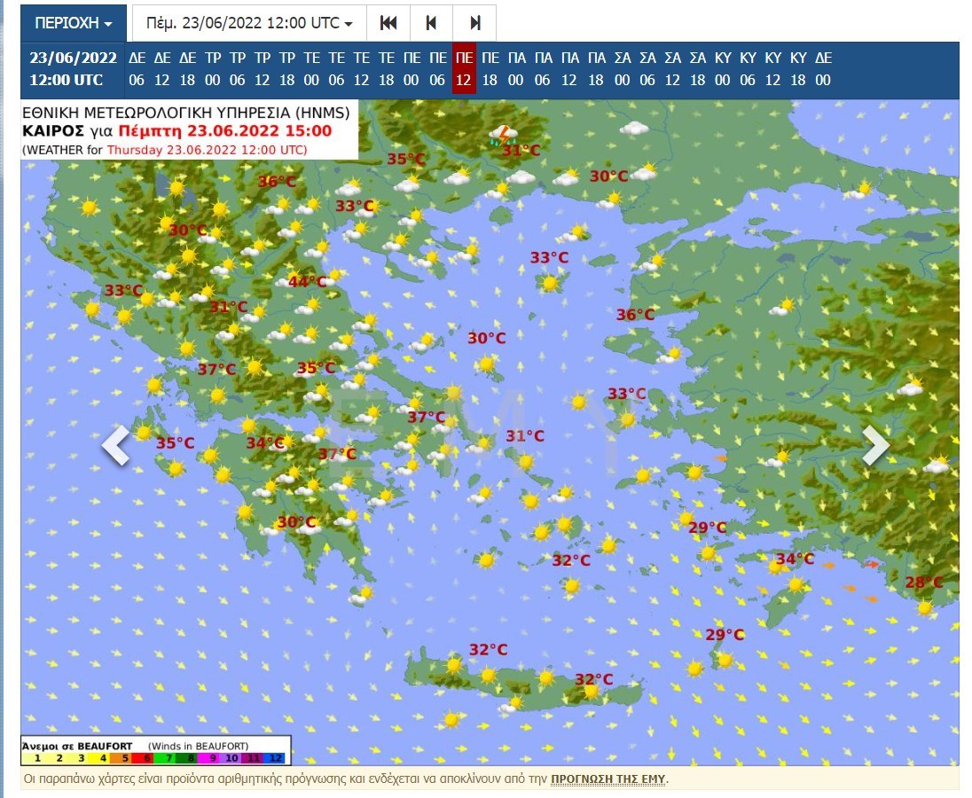 ο καιρός τις επόμενες μέρες