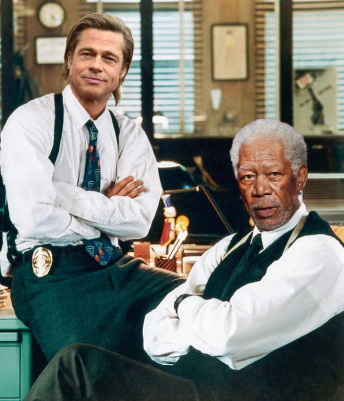 #6 Seven (1995) — Brad Pitt και Morgan Freeman