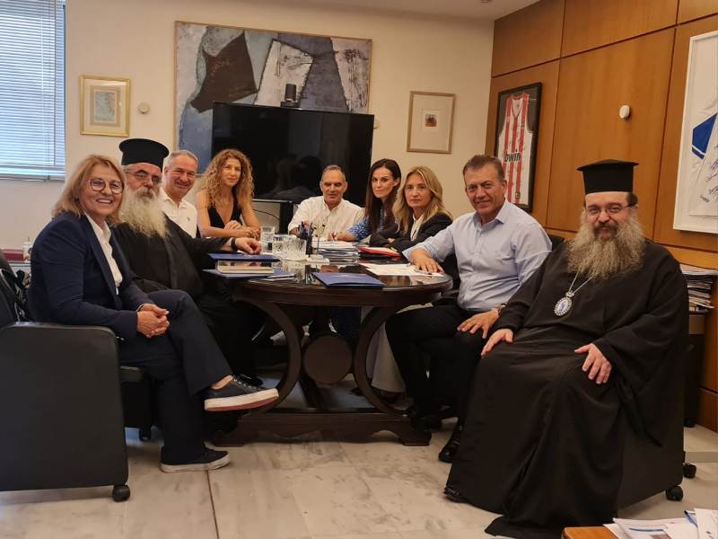 Η Εκκλησία ασχολείται ποιμαντικά με τον Αθλητισμό - Ο Σεβ. Μητροπολίτης Χίου στον Αν. Υπουργό Αθλητισμού