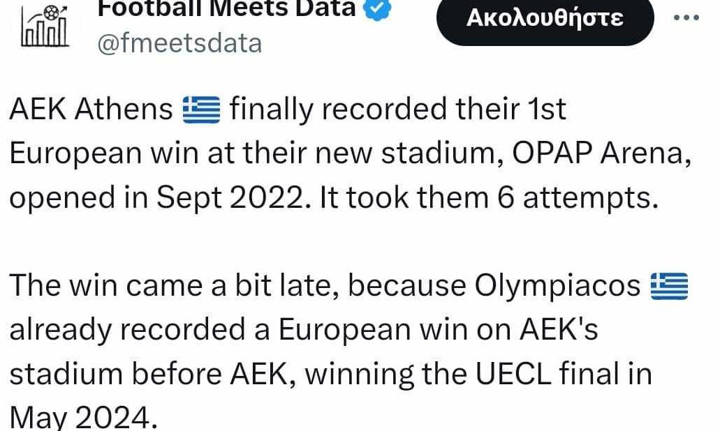 ΑΕΚ: Πρώτη ευρωπαϊκή νίκη με γιούχα που δεν είναι και η πρώτη νίκη