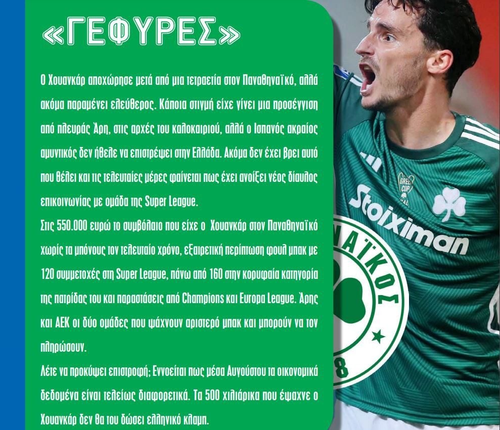 Θέλει Άρη ο Χουάνκαρ! - Απόλυτη επιβεβαίωση Sportime