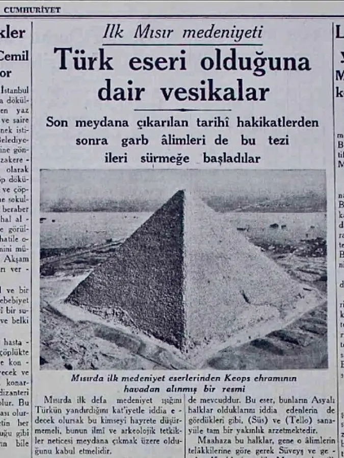 Όταν οι Τούρκοι ισχυρίστηκαν ότι έχτισαν τις Πυραμίδες